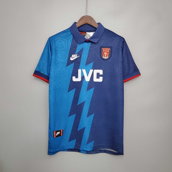 AAA Quality Arsenal 95/96 Away Dark Blue Soccer Jersey